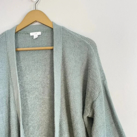 J. Jill Green Knit Open Front Cardigan - Picture 5 of 12